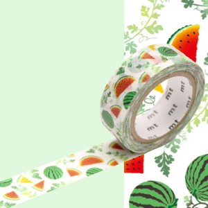 Taśma washi mt masking tape - arbuz