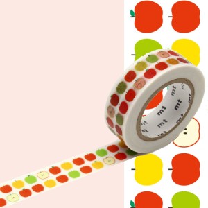 Taśma washi mt masking tape - jabłko