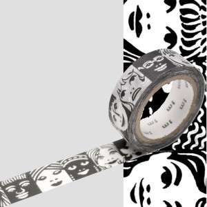Taśma washi mt masking tape - twarze