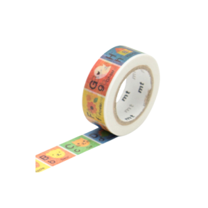 Taśma washi mt masking tape Kids -  Alfabet  A  - M