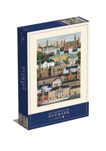 Puzzle z miastami Martin Schwartz  królewska Dania - 1000 elementów 