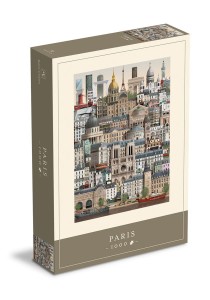 Puzzle z miastami Martin Schwartz Paryż  - 1000 elementów   
