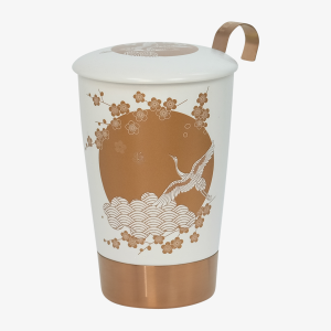  OUTLET Porcelanowy kubek termiczny Teaeve - żuraw