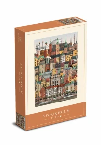 Puzzle z miastami Martin Schwartz Sztokholm - 1000 elementów 