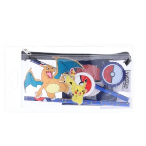 Piórnik Pokemon Pikachu z wyposażeniem