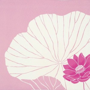 Furoshiki Koetsu Chirimen Yuzen Lotos 70