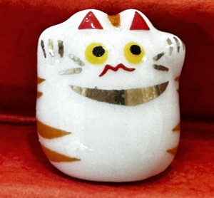 Mini Maneki Neko - Calico - szczęście w podróży
