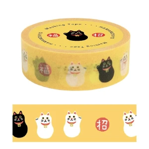 Taśma dekoracyjna washi - maneki neko