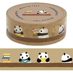 Taśma dekoracyjna washi - czytająca panda