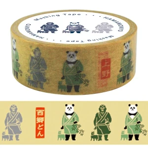 Taśma dekoracyjna washi - panda z pieskiem