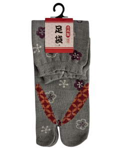 Tabi  skarpety - sakura - popielate /34-40/   