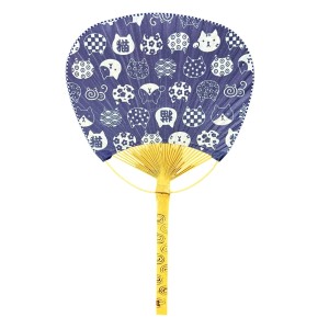 Japoński wachlarz Uchiwa - koty