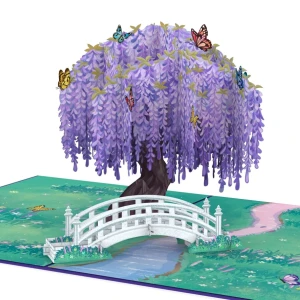 Karta pocztowa 3D - wisteria