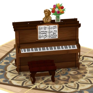 Karta pocztowa 3D - pianino