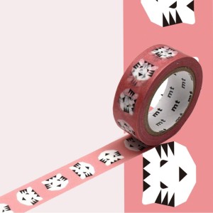 Taśma washi mt masking tape - różowy tygrys