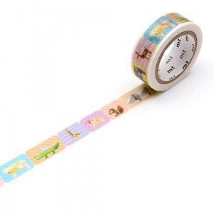 Taśma washi mt masking tape -  zwierzęta