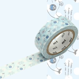 Taśma washi mt masking tape -Lisa Larson - wieloryb