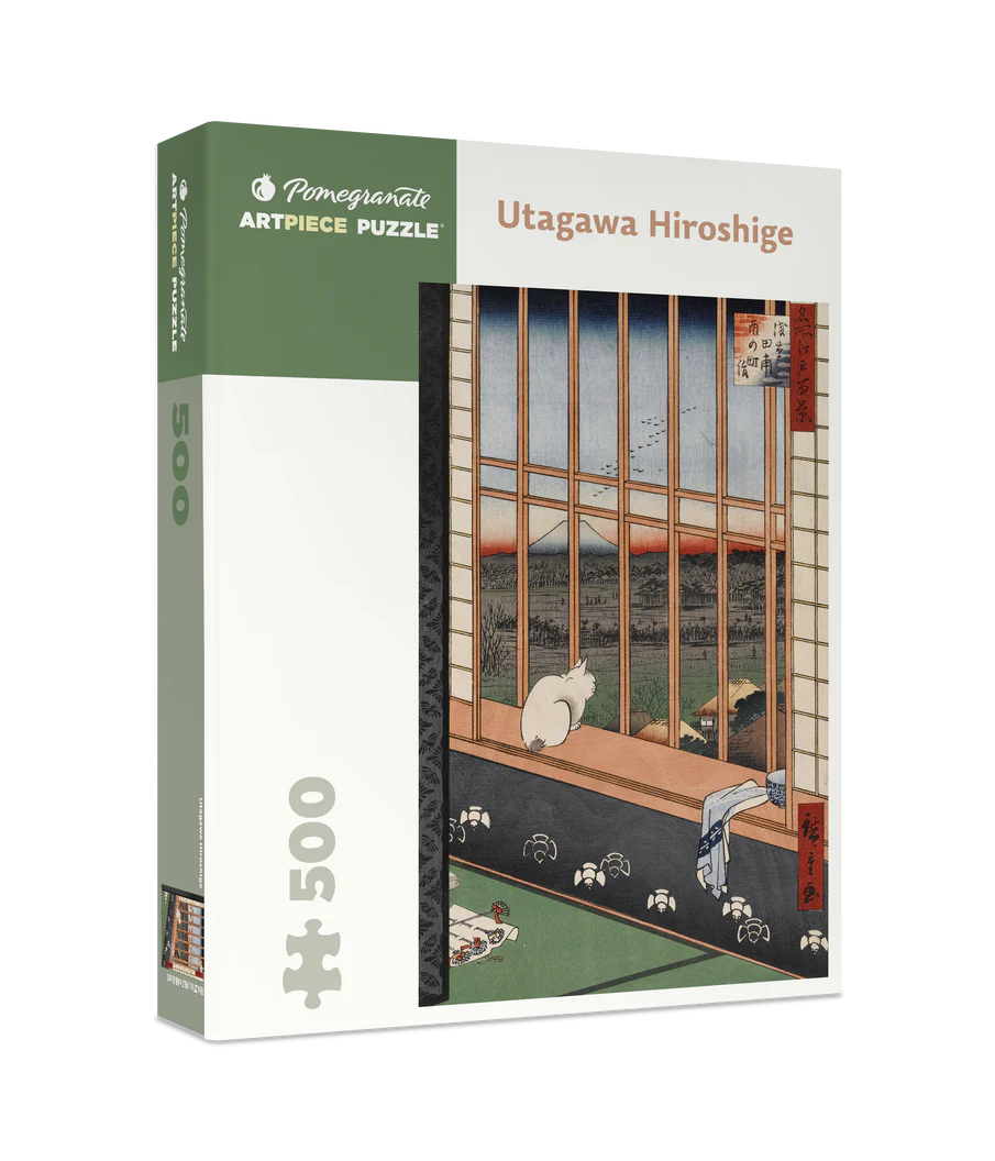 Puzzle z kotem Utagawa Hiroshige - 500 elementów  