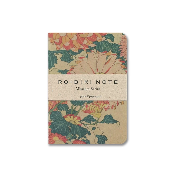 Notatnik RO-BIKI Muzeum passport size w kropki | Chryzantemy