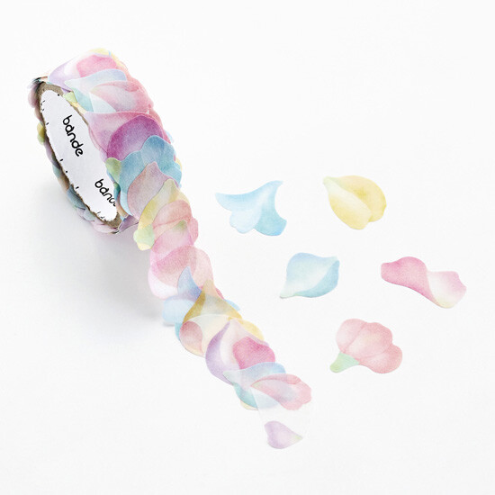 Taśma washi - naklejki -  bande - płatki kwiatów