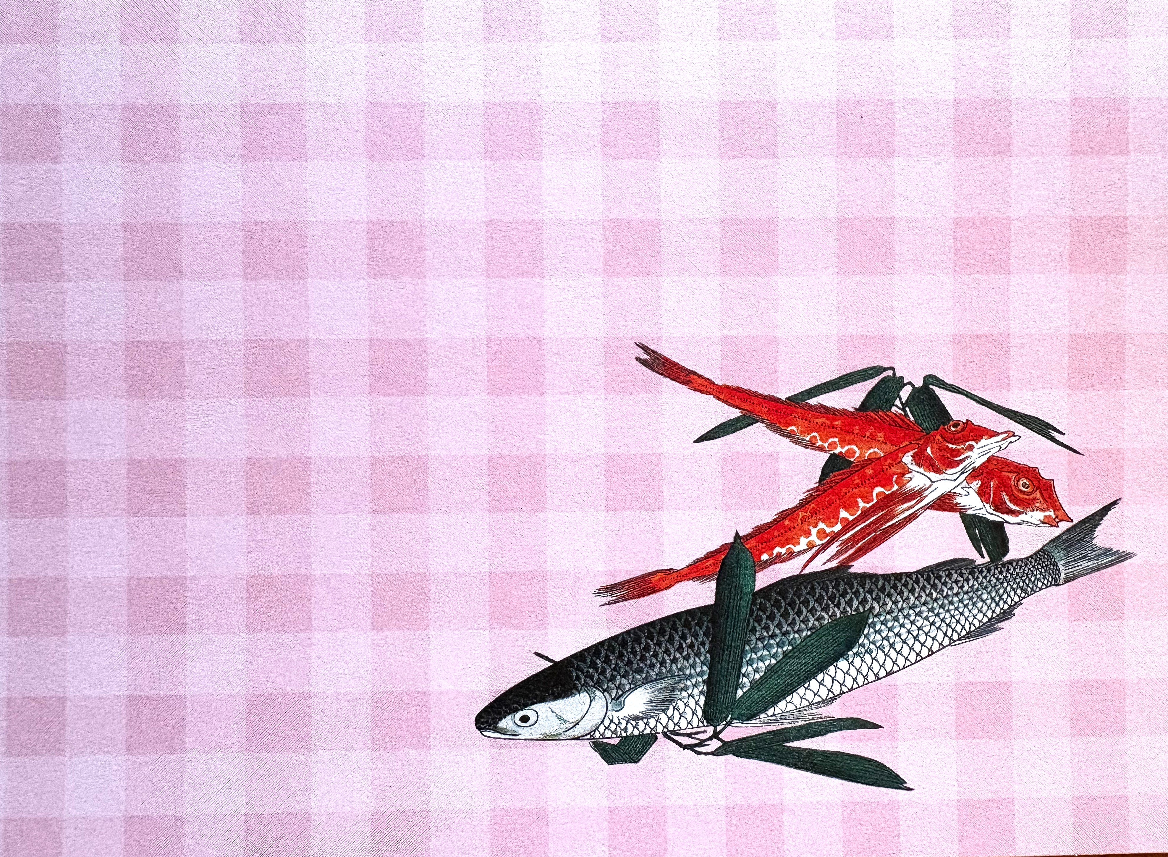 Karta pocztowa -  dorsz i granik