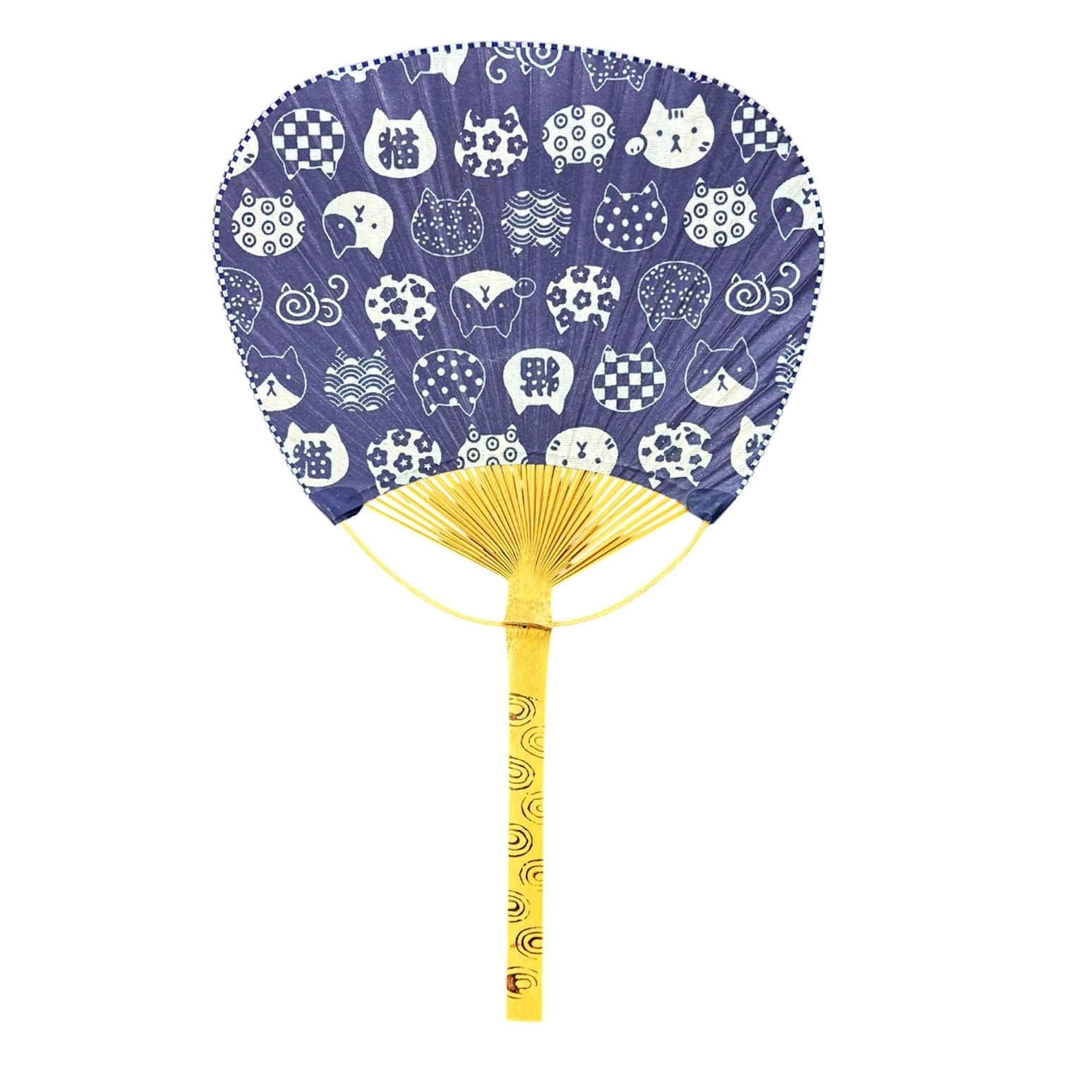 Japoński wachlarz Uchiwa - koty