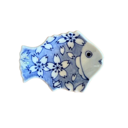 Japoński talerzykz porcelany - Medetai i sakura