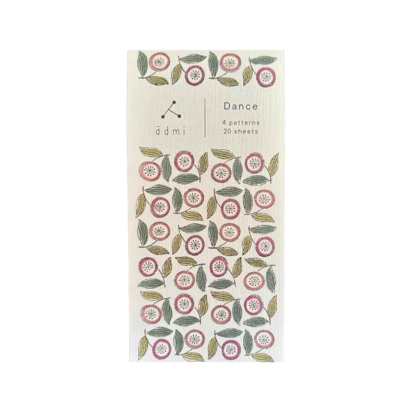 Japoński papier listowy washi - Dance by admi - 20 arkuszy 