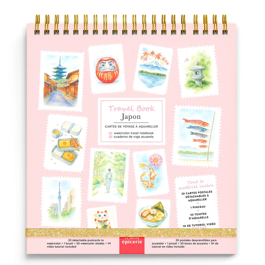 Travel Book Japan - kreatywny notes do malowania akwarelami