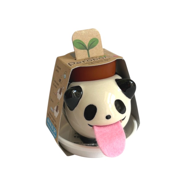 Peropon - mini panda z roślinką